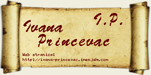 Ivana Prinčevac vizit kartica